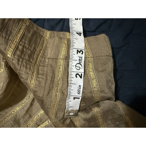 Zara High Rise Size Small Striped Paper Bag Waist Shorts Women's - Picture 3 of 8